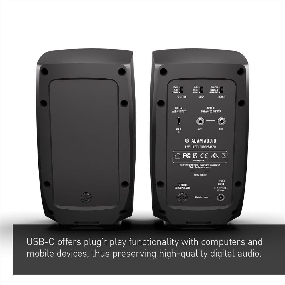 配信機器・PA機器・レコーディング機器 ADAM AUDIO D3V Amazon | ADAM Audio D3V(ブラック) アクティブデスクトップ